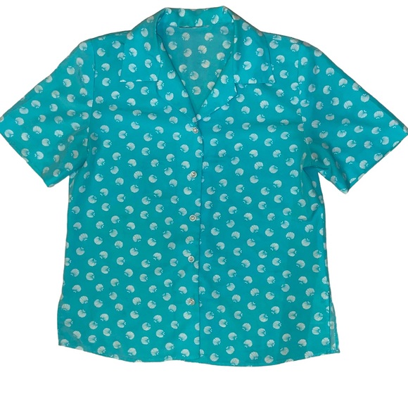 Tops - Vintage Aquatic Blouse